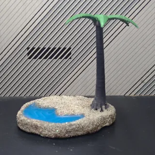 Beach Palm Resin Base - Thumbnail