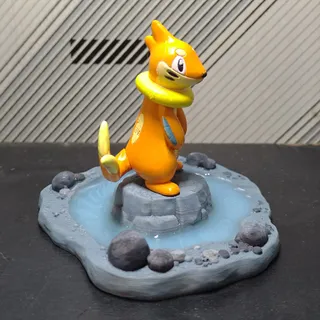 Buizel Ringed Lakeshore Resin Base - Thumbnail