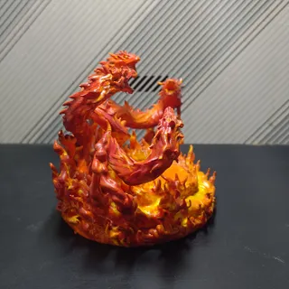 Charizard Multi-Headed Flame Dragon Base - Thumbnail