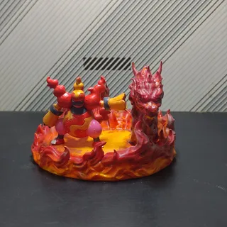 Magmortar Blazing Dragonhead Base - Thumbnail