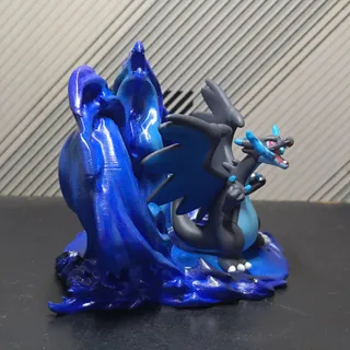 Mega Charizard X Dragon Pulse Display Base - Thumbnail