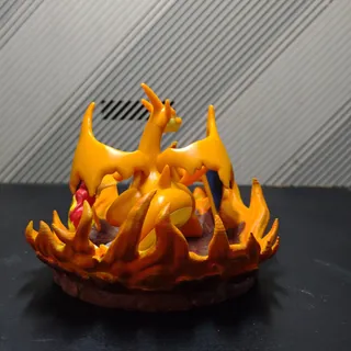 Mega Charizard Y Fire Base - Thumbnail
