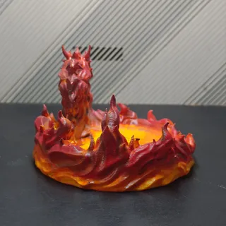 鴨嘴炎獸熾焰龍首底座 - Thumbnail