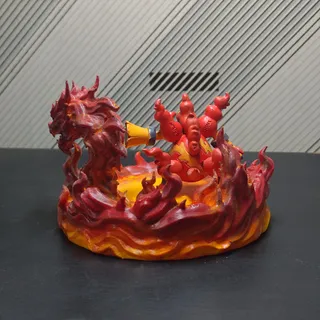 鴨嘴炎獸熾焰龍首底座 - Thumbnail